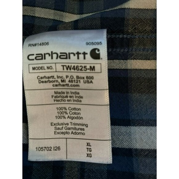Carhartt Men's Loose Fit Button-Down Collar Loose Fit Short Sleeve Shirt Sz XL… - Picture 11 of 12